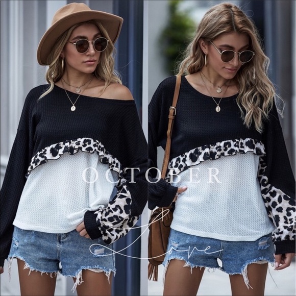 SHEIN Tops - FINAL MARK-DOWN LEOPARD PRINT TOP